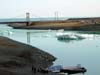 le glacier rejoint la mer